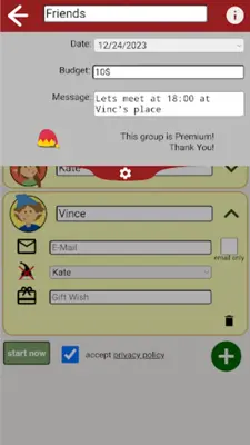 Secret Santa App android App screenshot 4